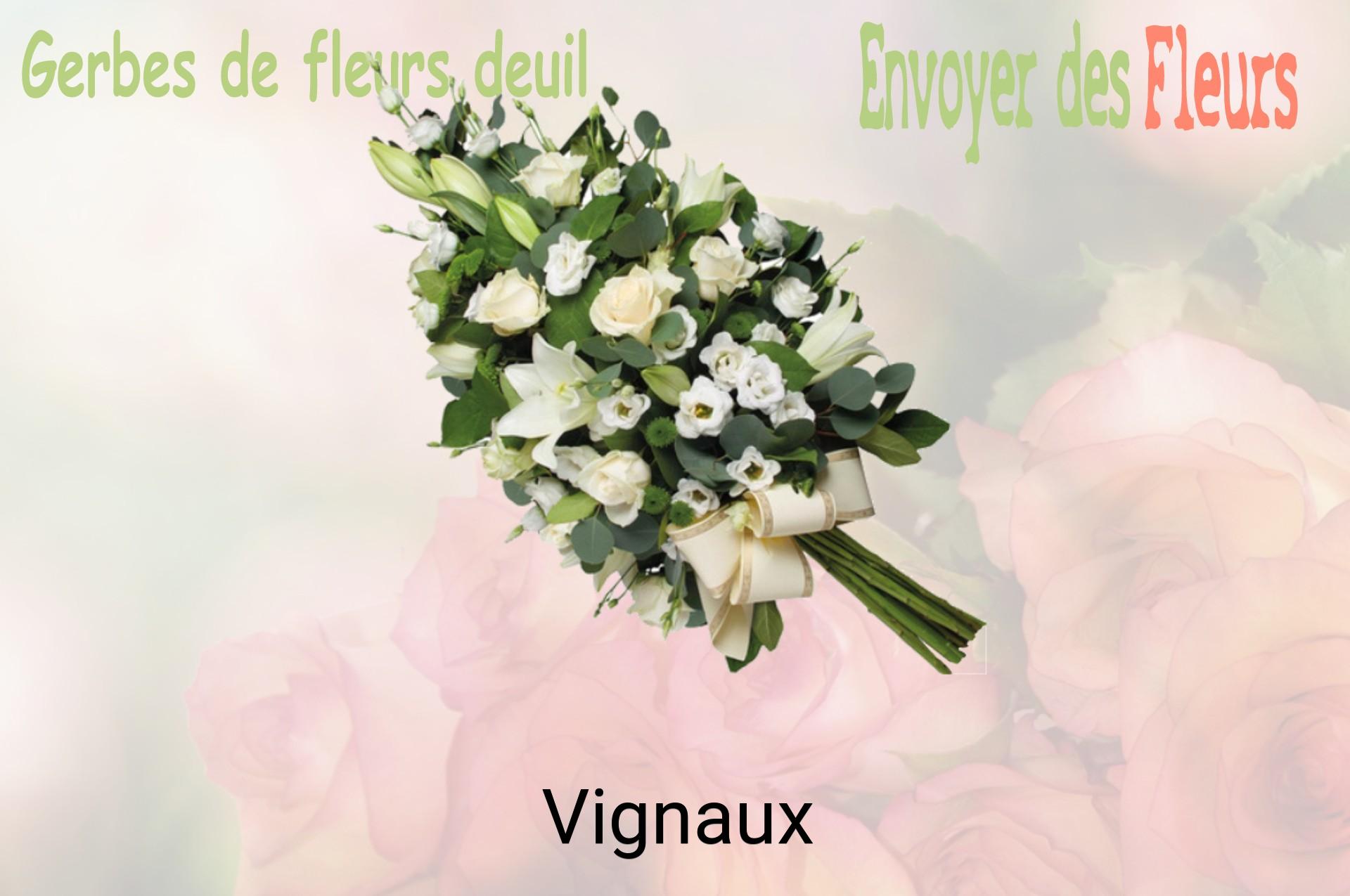 Gerbe de fleurs de deuil livrée à Vignaux